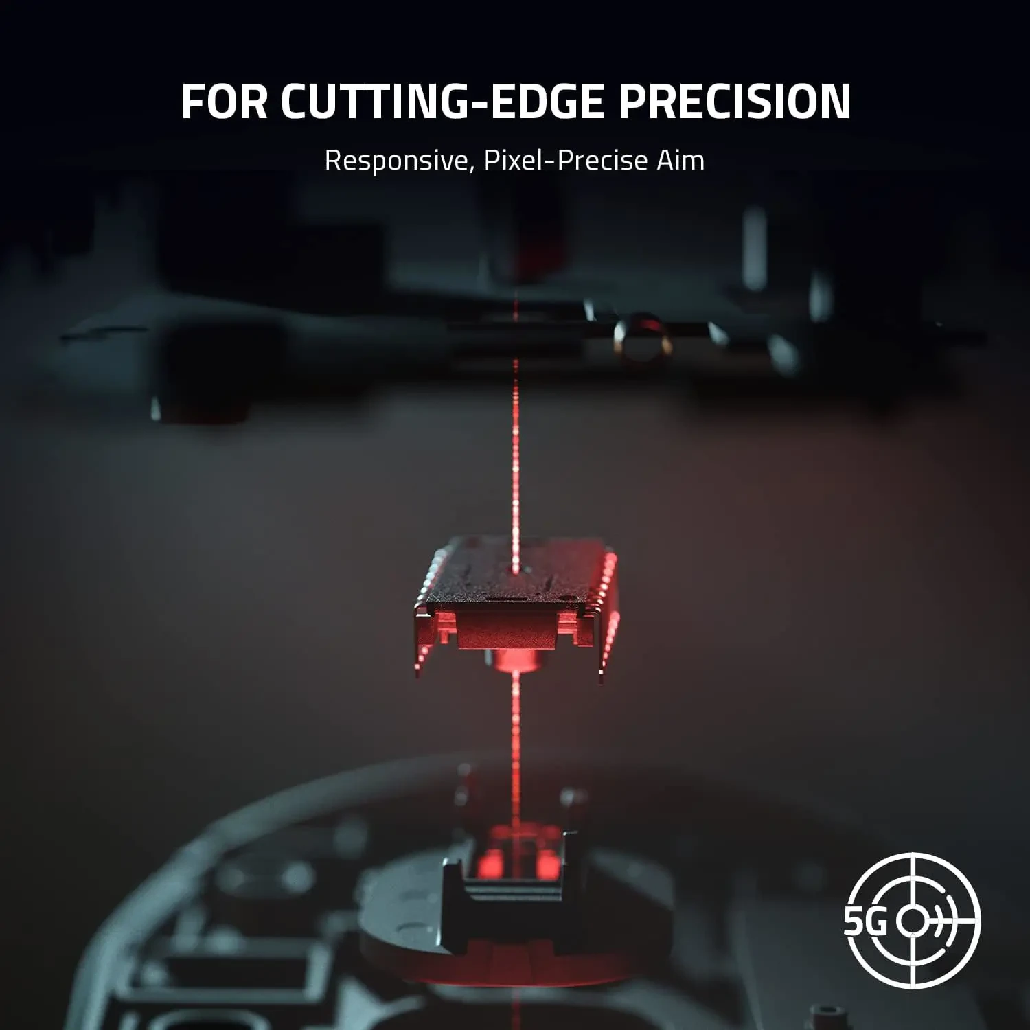 Razer DeathAdder V2 X HyperSpeed Wireless Esports Gaming Mouse: Award-Winning Ergonomic Design Ultra-Fast Wireless, 235hr Battery Life, 7 Programmable Buttons, Gen 2 Mechanical Switches, 5G 14K DPI Optical Sensor - Classic Black (Without Box) - Image 2