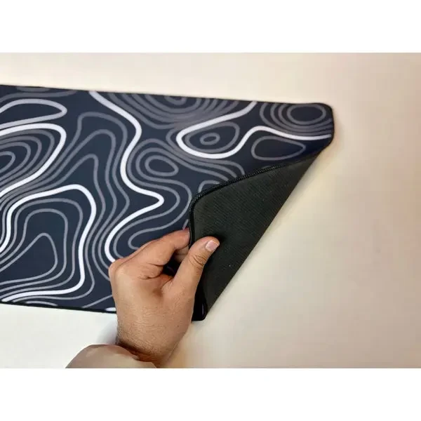 XL Gaming Mouse Pad 800×300 Speed Edition – Topographic Design Desk Mat - Image 2