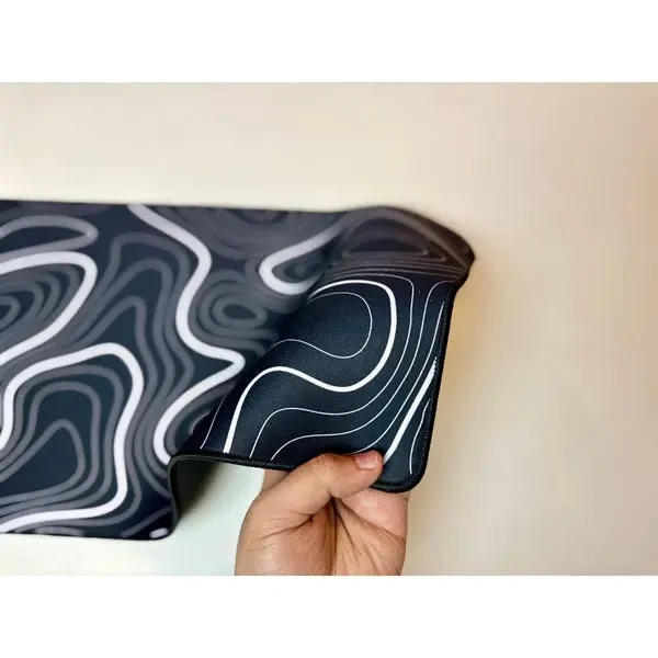 XL Gaming Mouse Pad 800×300 Speed Edition – Topographic Design Desk Mat - Image 3
