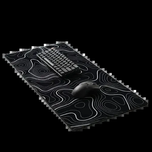 XL Gaming Mouse Pad 800×300 Speed Edition – Topographic Design Desk Mat