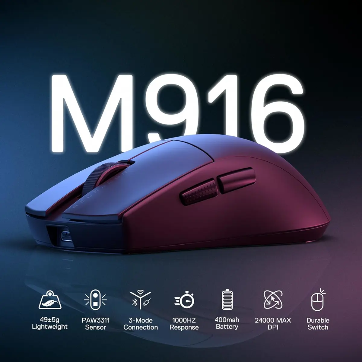 Redragon K1NG Standard M916 Gaming Mouse Black - Image 2