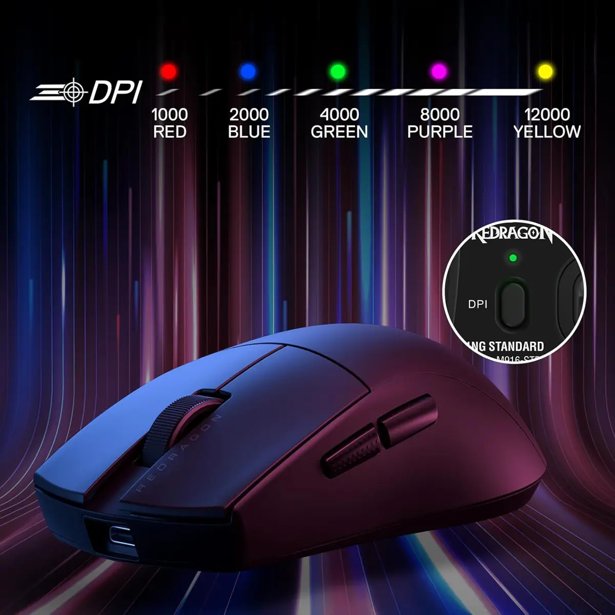 Redragon K1NG Standard M916 Gaming Mouse Black - Image 8