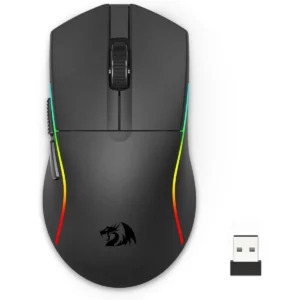 Redragon Deicide Pro M816 Wireless Gaming Mouse, 26K DPI Tri-Mode 61G Ultra-Light Mouse Gaming, RGB, 6 Full Programmable Buttons Mice, Software Support, 200Hrs Long Battery Life for PC, Mac, Black