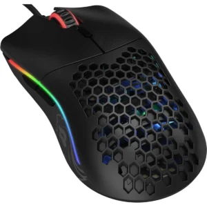 Glorious Model O Wired Gaming Mouse 67g Superlight Honeycomb Design, RGB, Pixart 3360 Sensor, Omron Switches, Ambidextrous - Matte Black