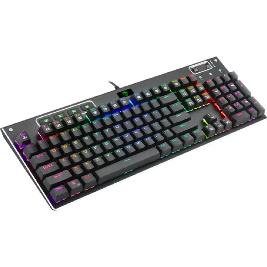 T-Dagger Adriatic TGK316 Mechanical Gaming Keyboard, All Keys Non Conflict, 104 Keys, USB Braided Cable, Black - Image 3