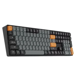 DarkFlash GD110 Wireless Mechanical Gaming Keyboard, Dual-Mode, Hot-Swappable, Anti-Ghosting, USB Type-C, Red Switches – Black