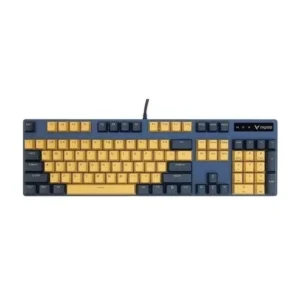 Rapoo V500 PRO RGB Backlit Wired Mechanical Gaming Keyboard – Yellow Blue