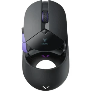 Rapoo VT960 PRO Wired and Wireless Gaming Mouse with 26000 DPI, Wireless Connectivity (2.4G), Adjustable CPI Button, 9 Programmable Buttons, Customizable LED, Alluminum Alloy Design