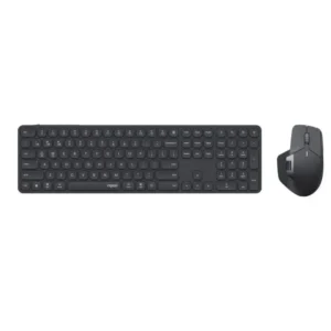 Rapoo 9560M Wireless Keyboard and Mouse Combo, Blade-Series E9550L 110-Key Ultra-Thin Keyboard and MT760SE Wireless Mouse, Support 4 Devices, Quiet, USB-C, Rechargeable, for Windows/Mac/Linux/Chrome