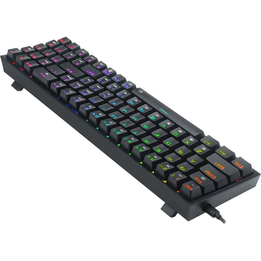 Redragon K628 Pollux Pro 75% 3-Mode Wireless RGB Gaming Keyboard, 78 Keys Hot-Swappable Compact Mechanical Keyboard w/Hot-Swap Free-Mod PCB Socket, Dedicated Arrow Keys & Numpad, Black, Red Switches - Image 4