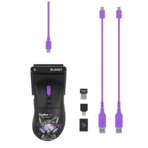 Bloody R73 Ultra Duo WaveLink Full Speed Dual Mode Wireless Gaming Mouse - Black