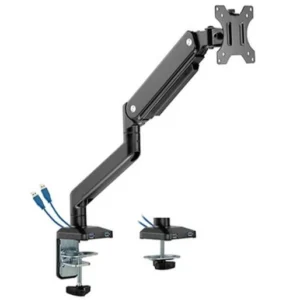 MXG BMA-12U Single Aluminum Spring-Assisted Monitor Arm with USB 3.0