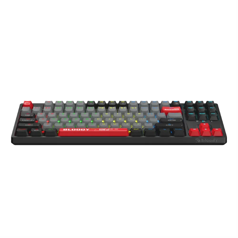 Bloody S87 RGB BLMS TKL Tenkeyless 75% Compact Mechanical Gaming Keyboard - Energy Red, US Layout - Image 2
