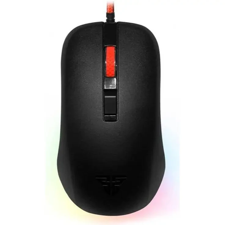 Fantech Rhasta II G13 Gaming Mouse, Optic Sensor, 2400 DPI Resolution, Ambidextrous Design, RGB Lights, Silicone & Rubber Scroll Wheel, 1.8m Cable, Black