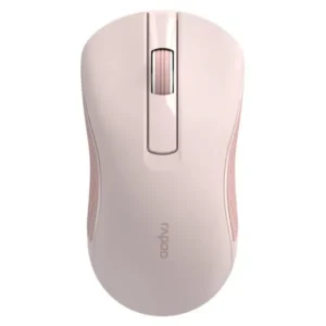 Rapoo B20 Silent Wireless Optical Mouse, 2.4 GHz Wireless Connection, 1200 DPI Sensor, Silent Click - Pink