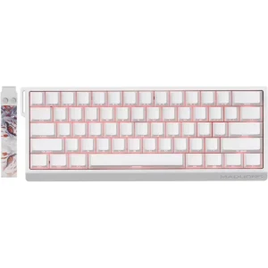 FGG MadLions MAD60 HE RGB 60% Wired Magnetic Switch Mechanical Gaming Keyboard with Adjustable Actuation, 8000 Hz Polling Rate, Rapid Trigger Mode, Hall Effect Amber Pro Switches, for PC/Mac, White