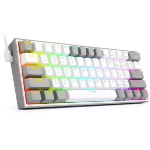Redragon FIZZ Pro K616 RGB Wireless Mechanical Gaming Keyboard - White Grey (Red Switches)