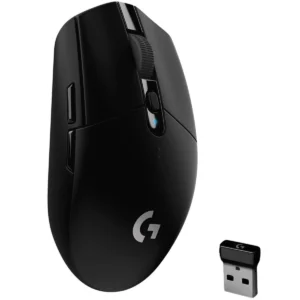 Logitech G304 (G305) Lightspeed Wireless Gaming Mouse, Hero Sensor, 12,000 DPI, Lightweight, 6 Programmable Buttons, 250h Battery Life, On-Board Memory, Compatible with PC/Mac - Black