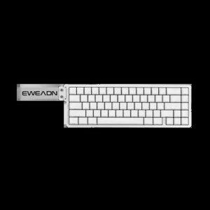 Eweadn ZAP68 Pro HE Magnetic Switch Mechanical Gaming Keyboard - White (Side-Printed)