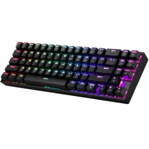 Redragon Deimos K599 RGB Wireless Dual-Mode 60% Compact Gaming Keyboard, Wired Mechanical Keyboard, Dust-Proof Red Switch (Black)