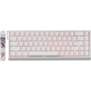 FGG MadLions MAD68 HE RGB 60% Wired Magnetic Switch Gaming Keyboard with Adjustable Actuation, 8000 Hz Polling Rate, Rapid Trigger Mode, Hall Effect Amber Pro Switches, for PC/Mac, White