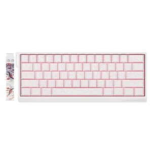 FGG MadLions MAD60 HE Flagship V2 60% Wired Magnetic Switch Mechanical Gaming Keyboard with Adjustable Actuation, 8000 Hz Polling Rate, Rapid Trigger Mode, Hall Effect Magneto Gaming Switches, for PC/Mac, White Contour