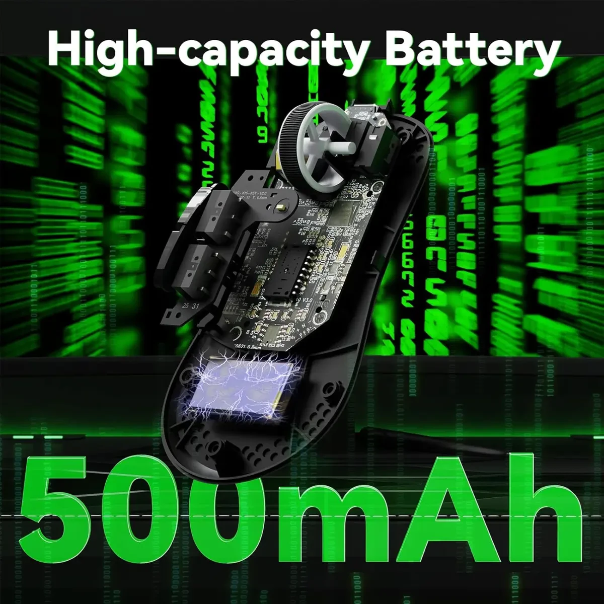 Attack Shark V5 Wireless Gaming Mouse with 42000 DPI, PAW3950 MAX Sensor, 55g Ultra-Lightweight, Nordic 52840 MCU, Wired/BT/2.4GHz Wirelss Programmable Mouse for PC/Mac (Black) - Image 7