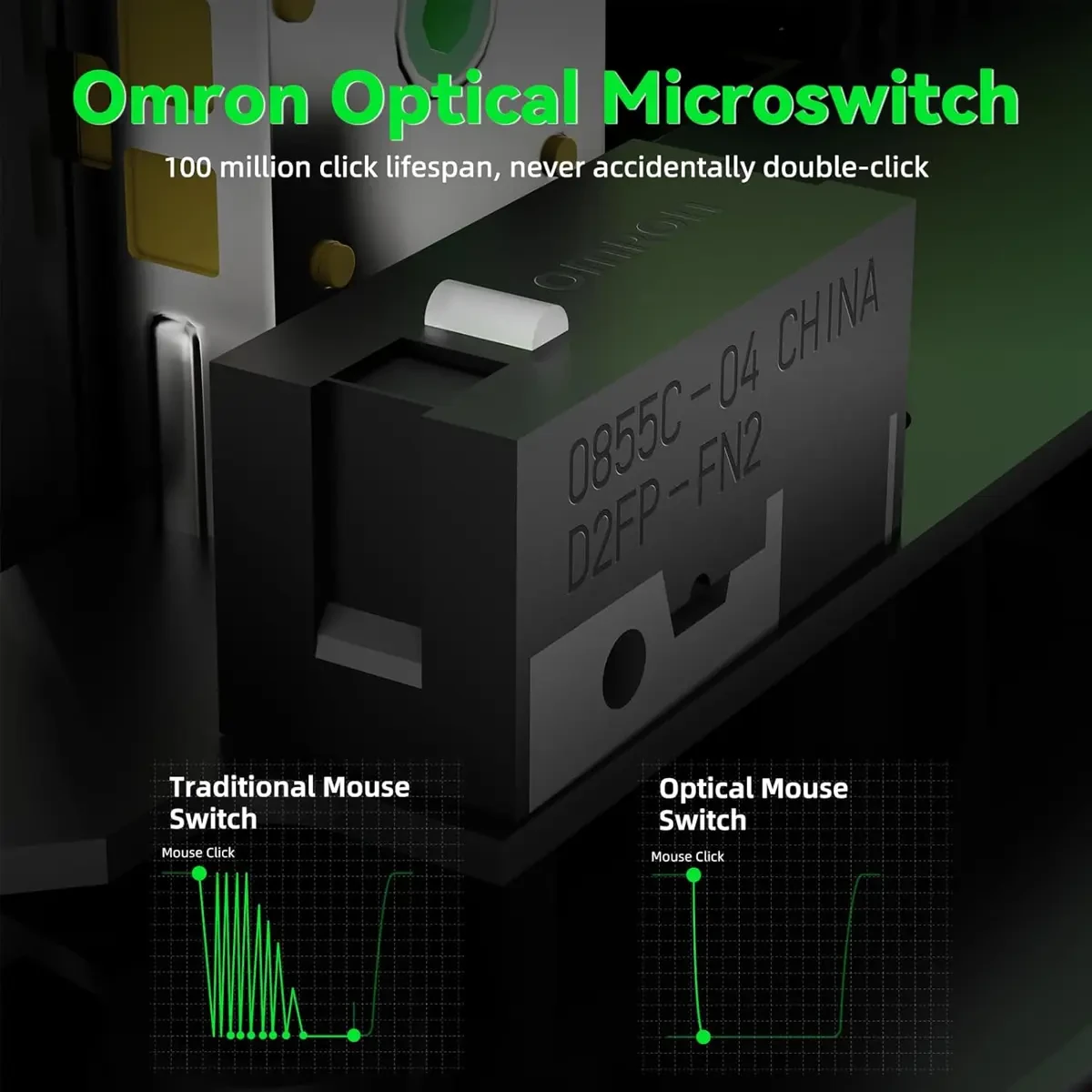 Attack Shark V5 Wireless Gaming Mouse with 42000 DPI, PAW3950 MAX Sensor, 55g Ultra-Lightweight, Nordic 52840 MCU, Wired/BT/2.4GHz Wirelss Programmable Mouse for PC/Mac (Black) - Image 8