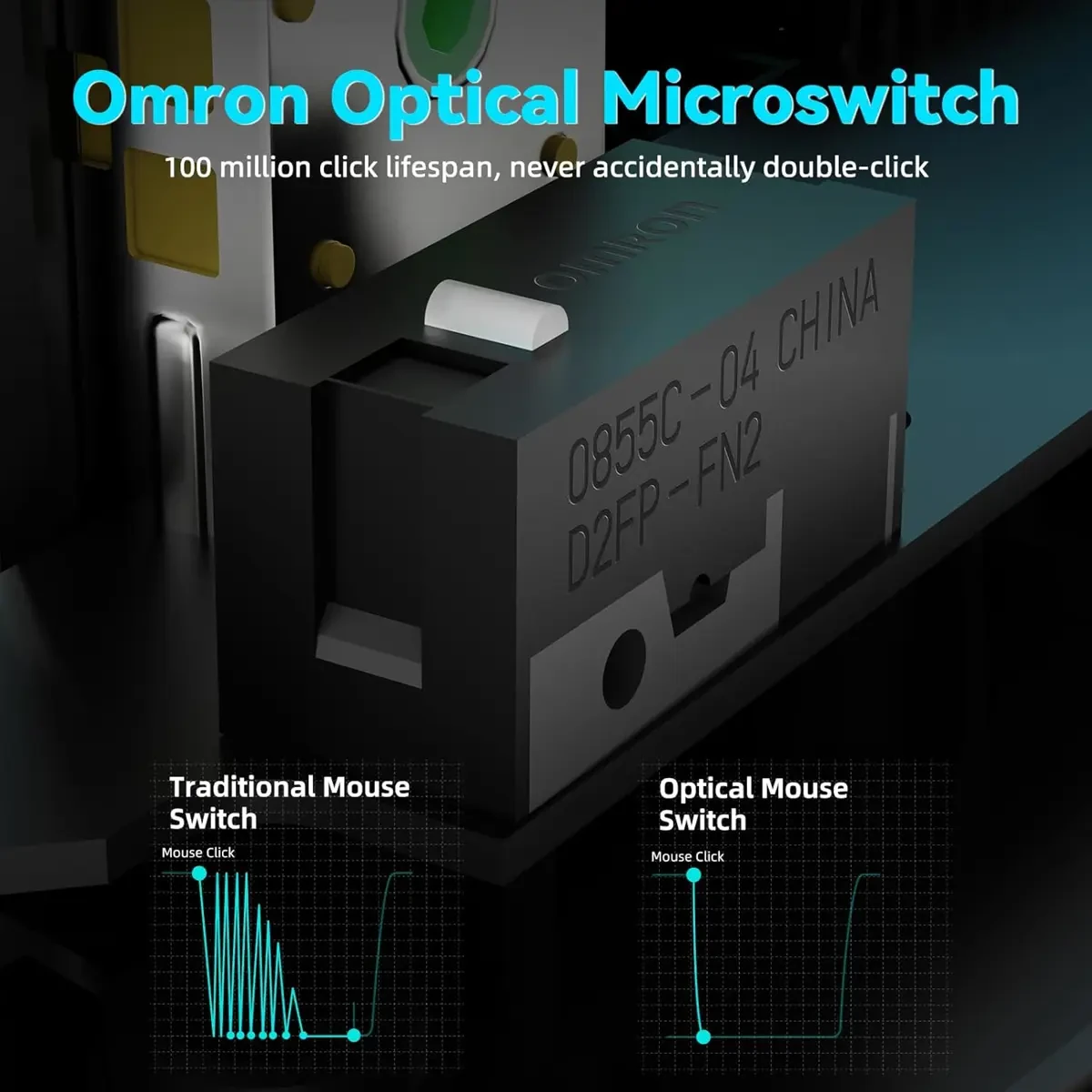 Attack Shark V5 Wireless Gaming Mouse with 42000 DPI, PAW3950 MAX Sensor, 55g Ultra-Lightweight, Nordic 52840 MCU, Wired/BT/2.4GHz Wirelss Programmable Mouse for PC/Mac (White) - Image 4