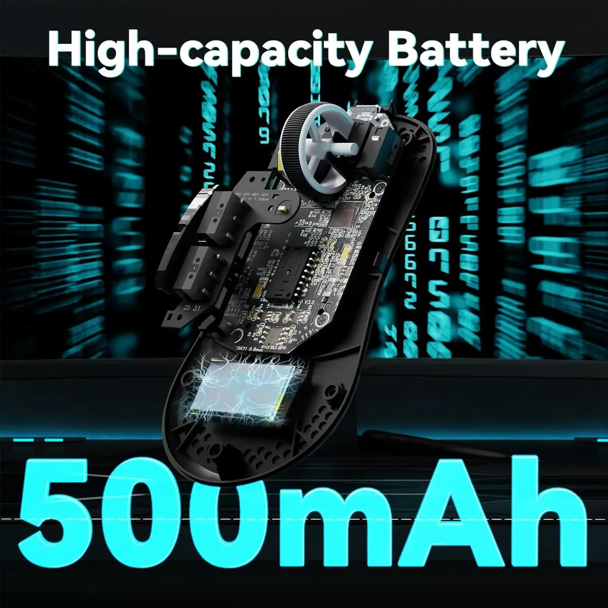 Attack Shark V5 Wireless Gaming Mouse with 42000 DPI, PAW3950 MAX Sensor, 55g Ultra-Lightweight, Nordic 52840 MCU, Wired/BT/2.4GHz Wirelss Programmable Mouse for PC/Mac (White) - Image 6