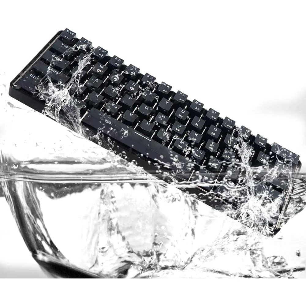 Skyloong GK61 SK61 60% Wireless Mechanical Gaming Keyboard, Bluetooth/2.4GHz/USB-C, Mini Compact 61 Keys RGB Illuminated LED Backlit Programmable, for PC/Mac Gamer - White - Image 2