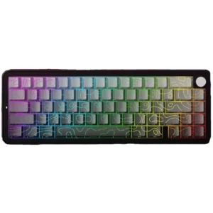 Sama Xinmeng Beat65 Rapid Trigger RGB Gaming Keyboard, Adjustable Actuation Hall Effect Magnetic Switch 65% Wired Mechanical Keyboard, 8K Hz Polling Rate - Dust Contour 4.0