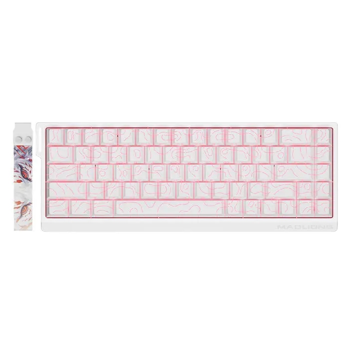 FGG MadLions MAD68 HE Flagship V2 Keyboard White Contour