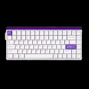Aula Hero 84 HE 75% Mechanical Gaming Keyboard, Hall Effect Magnetic Switches Keyboard, 8000Hz Polling Rate, RGB Neon Light Box, Hot-Swappable Side-Printed PBT Keycaps, Gamer Keyboards for PC/Mac (White Purple)