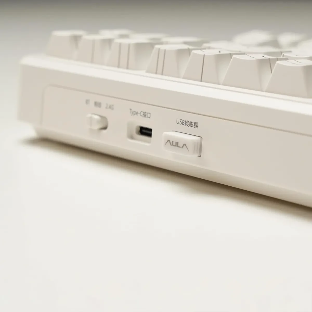 Aula F87 Pro Wireless Gasket Mechanical Keyboard, 87 Keys Compact TKL 3 Modes (Bluetooth/2.4GHz/Type-C) Gaming Keyboard, Hot Swappable, Full RGB Backlit Mechanical Keyboard (White Contour) - Image 7