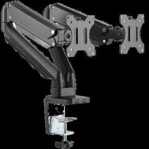 Twisted Minds Premium Dual Gas Spring Pole Mounted Monitor Arm