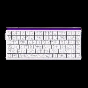 Aula Hero 84 HE 75% Mechanical Gaming Keyboard, Hall Effect Magnetic Switches Keyboard, 8000Hz Polling Rate, RGB Neon Light Box, Hot-Swappable Side-Printed PBT Keycaps, Gamer Keyboards for PC/Mac (White Contour)