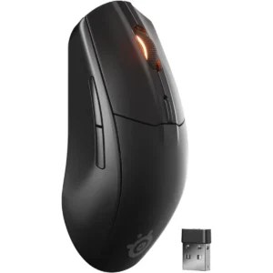 SteelSeries Rival 3 Wireless Gen 2 Gaming Mouse - 2.4GHz and Bluetooth, 18000 DPI TrueMove Air Optical Sensor, 60 Million Click Durability, Light-Weight, 100% PTFE Feet - Black