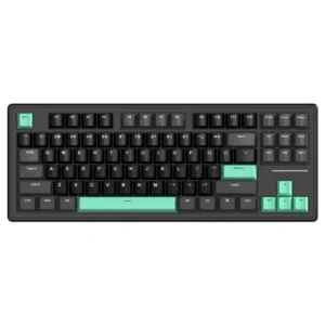 Attack Shark M87 75% Wireless Mechanical Gaming Keyboard, Three-Mode BT5.0 & 2.4G & Wired, 27 RGB Backlit, PBT Keycap (Black Green)