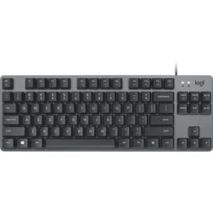 Logitech K835 TKL Mechanical Aluminum Keyboard, Graphite, Textured Gray, TTC Blue MX Mechanical Switches