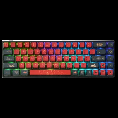 Skyloong GK68 SK68 68-Key Wireless Mechanical Gaming Keyboard, Bluetooth/2.4GHz/USB-C, Mini Compact RGB Illuminated LED Backlit Programmable, for PC/Mac Gamer - Jiuwei