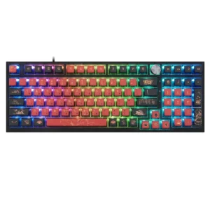 Skyloong GK980 98-Key Wireless RGB Backlit Mechanical Gaming Keyboard, Bluetooth/2.4GHz/USB-C, Knob Mechanical Keyboard for Win/Mac OS - Jiuwei