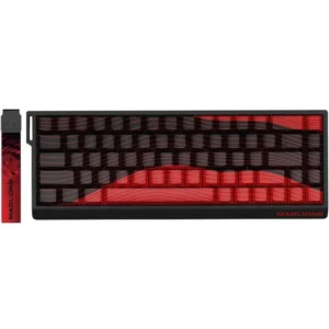 FGG MadLions MAD68 HE RGB 60% Wired Magnetic Switch Gaming Keyboard with Adjustable Actuation, 8000 Hz Polling Rate, Rapid Trigger Mode, Hall Effect Kunlun Magnetic Switches, for PC/Mac, Contour Line (Red)