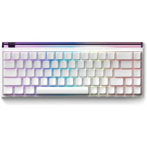 FGG MadLions Nano68 Rapid Trigger RGB Gaming Keyboard, Adjustable Actuation Hall Effect Magnetic Switch 65% Wired Mechanical Keyboard, 8K Hz Polling Rate for PC/Mac Gamer, White - Side Print