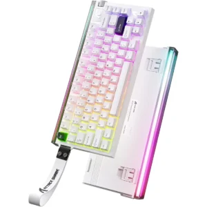 Attack Shark R85 HE Rapid Trigger Keyboard Magnetic Switch with Custom Lightbox, 75% Wired Mechanical Keyboard, 8KHz Polling Rate, 0.005mm RT Accuracy, Support RT/Snap Tap/DKS/MT/TGL (White)