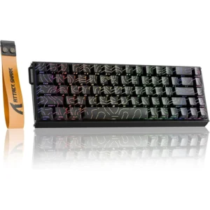 Attack Shark X68Max HE Wired Rapid Trigger Mechanical Creamy TKL RGB Gaming Keyboard with Full Aluminum CNC, 8K Polling, 0.005mm Accuracy, Hall Effect Magnetic Switch, NKRO, Driver for PC (Black Contour)
