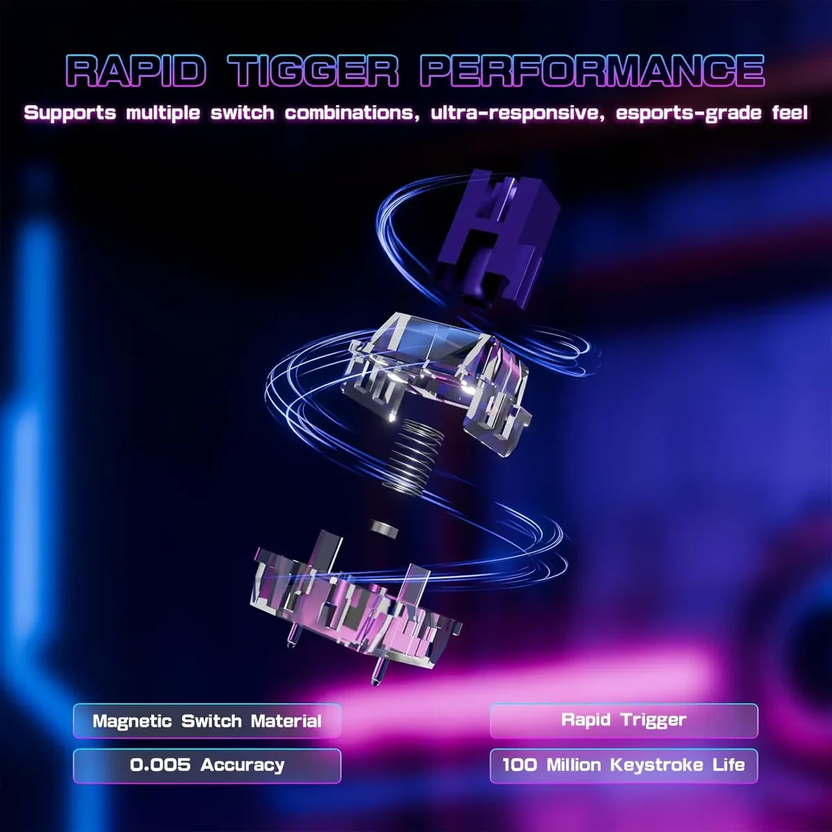 Attack Shark R85 HE Rapid Trigger Keyboard Magnetic Switch with Custom Lightbox, 75% Wired Mechanical Keyboard, 8KHz Polling Rate, 0.005mm RT Accuracy, Support RT/Snap Tap/DKS/MT/TGL (White Contour) - Image 5