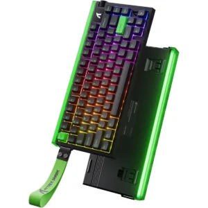 Attack Shark R85 HE Rapid Trigger Keyboard Magnetic Switch with Custom Lightbox, 75% Wired Mechanical Keyboard, 8KHz Polling Rate, 0.005mm RT Accuracy, Support RT/Snap Tap/DKS/MT/TGL (Black)