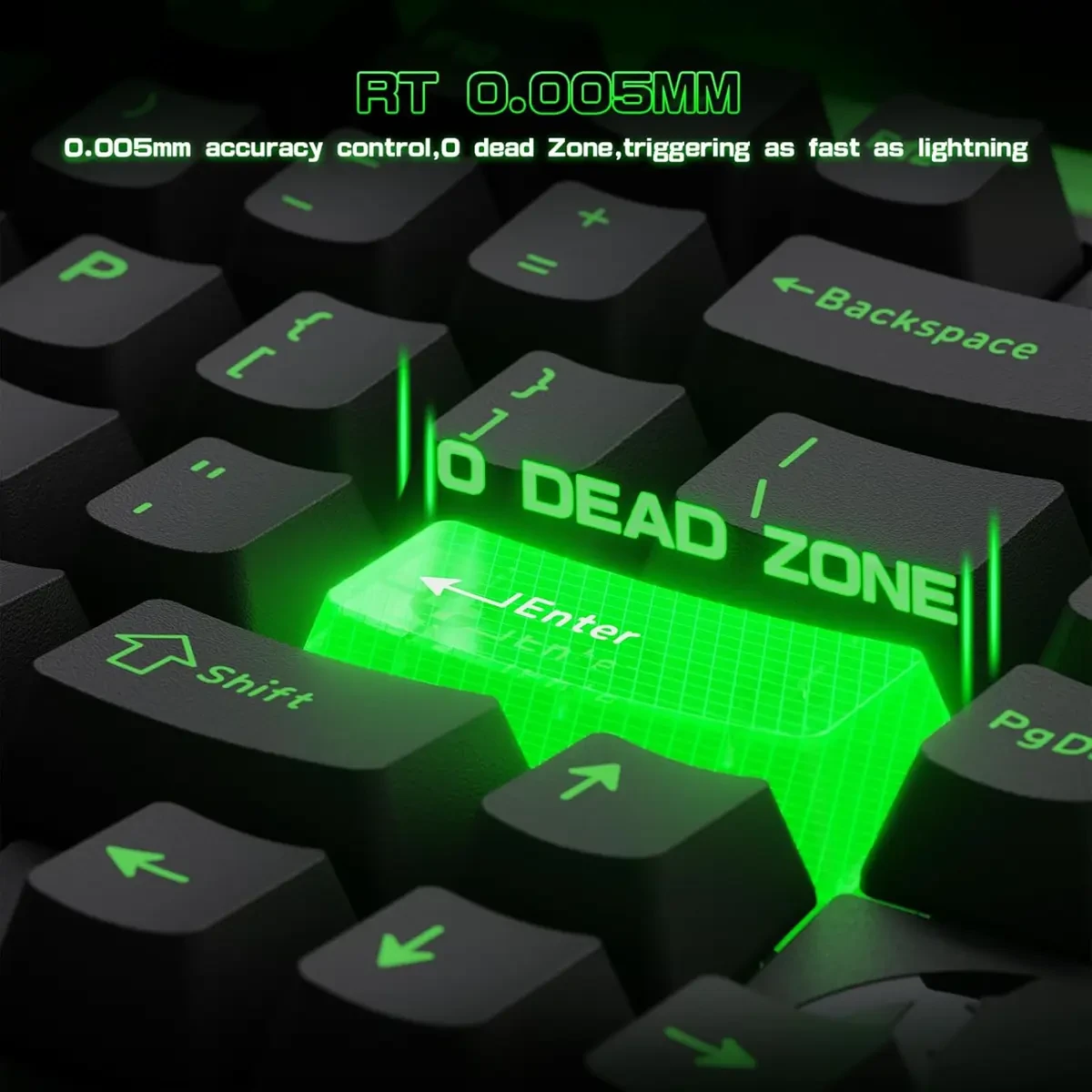 Attack Shark R85 HE Rapid Trigger Keyboard Magnetic Switch with Custom Lightbox, 75% Wired Mechanical Keyboard, 8KHz Polling Rate, 0.005mm RT Accuracy, Support RT/Snap Tap/DKS/MT/TGL (Black) - Image 5