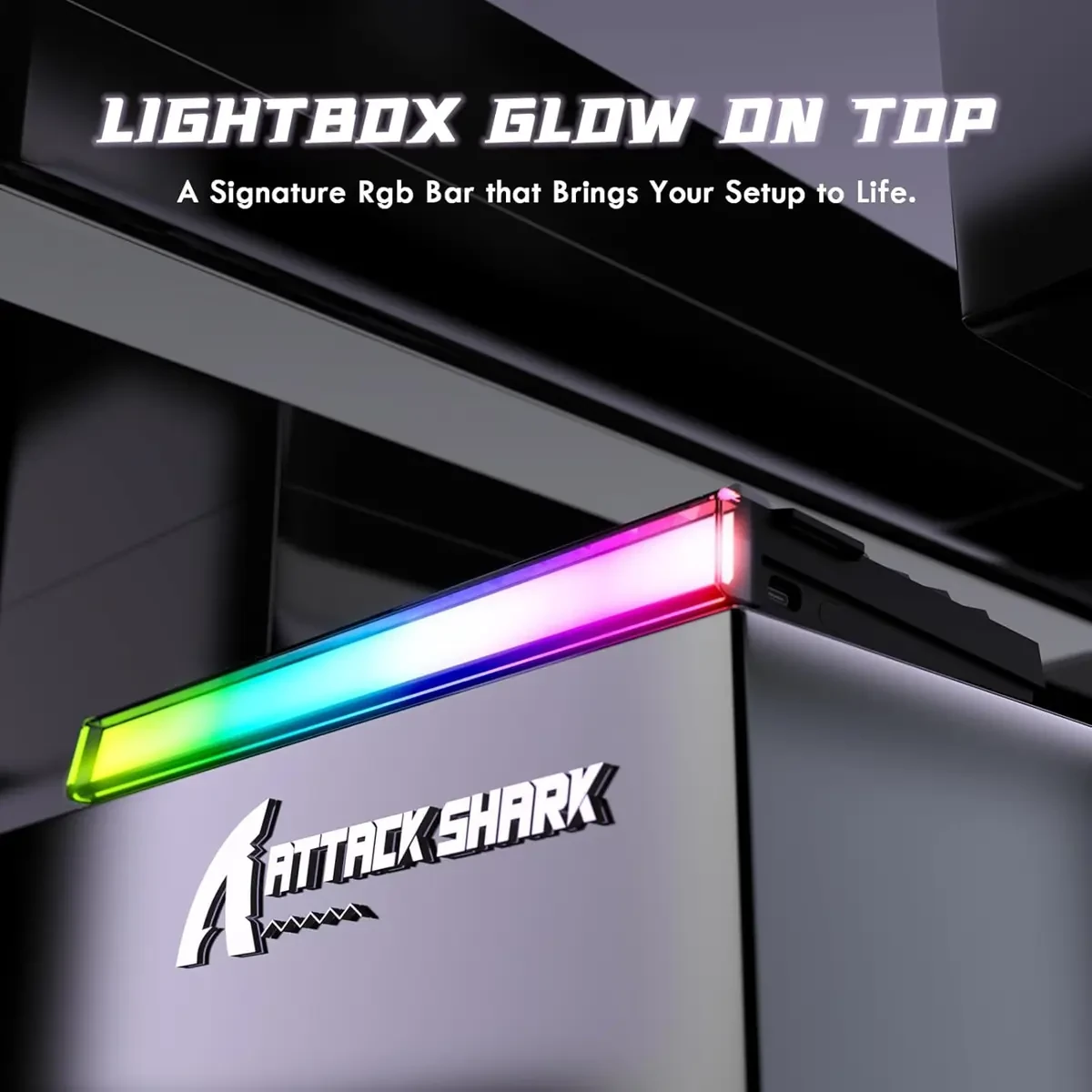 Attack Shark R85 HE Rapid Trigger Keyboard Magnetic Switch with Custom Lightbox, 75% Wired Mechanical Keyboard, 8KHz Polling Rate, 0.005mm RT Accuracy, Support RT/Snap Tap/DKS/MT/TGL (Grey Gradient) - Image 2